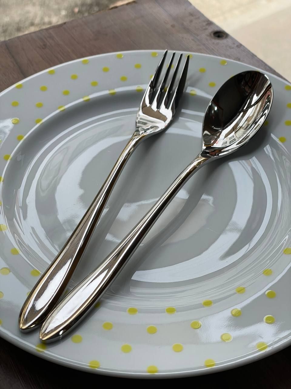سرویس قاشق و چنگال ۱۲۰ پارچه نیمه طلایی مارک یونیک